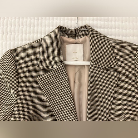 Mango Oversized Houndstooth Blazer - Picture 3 of 4